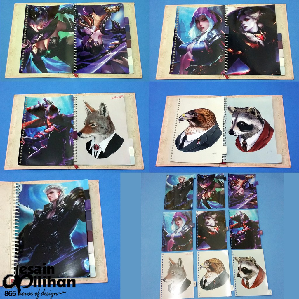 

Pembatas Mobile Legends Mix Animal Binder 2 Ring, 6 Ring, 20 Ring, 26 Ring 1 set 9 lembar Murah