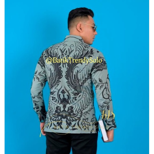 Hem  Kemeja Baju Batik Pria Cowok Laki Laki Slimfit Full Lapis Furing Lengan Panjang Lengan Pendek Original Asli Batik Jumanta Solo Laweyan Size S M L Xl XXL  17