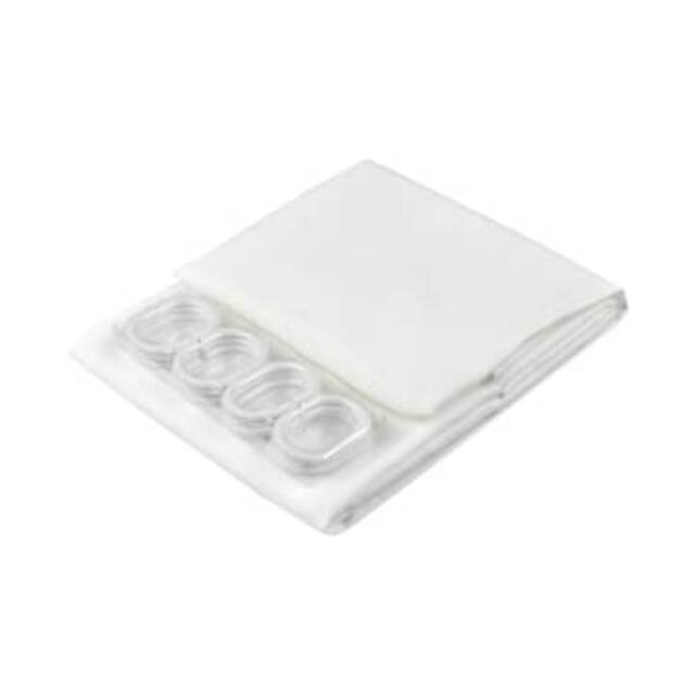 Kris Tirai Kamar Mandi Poly Bamboo 180x180 Cm - Putih