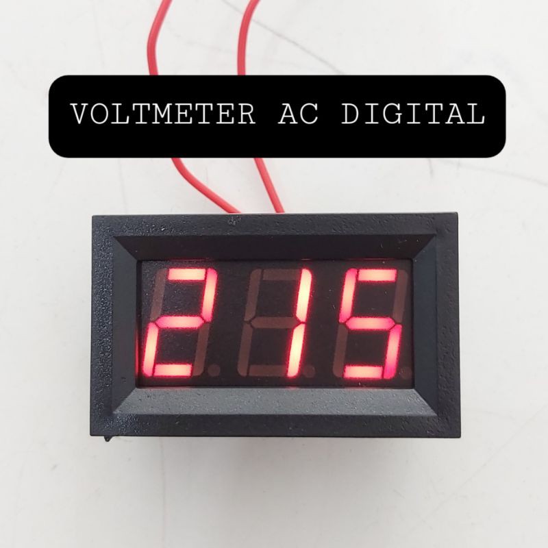VOLTMETER AC DIGITAL DISPLAY 30-500 VOLT