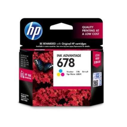 ink cartridge hp 678 colour cz108aa for printer 1015 1515 1518 2545 2645 2515 3545 3548 2548 2648 3515 4515 4518 4645 original - Tinta color warna