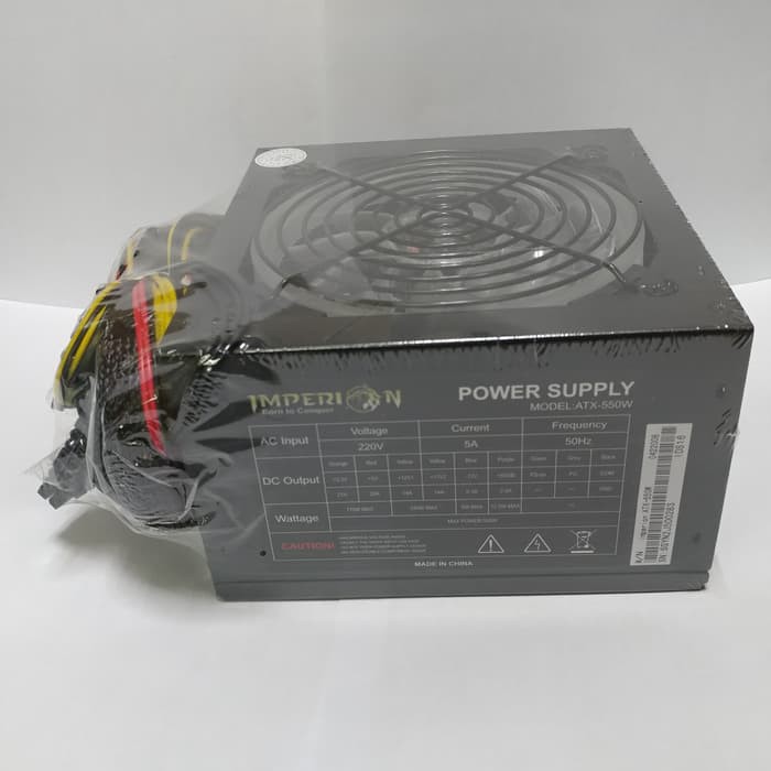 Imperion PSU 550W RGB with 6Pin VGA Power Supply