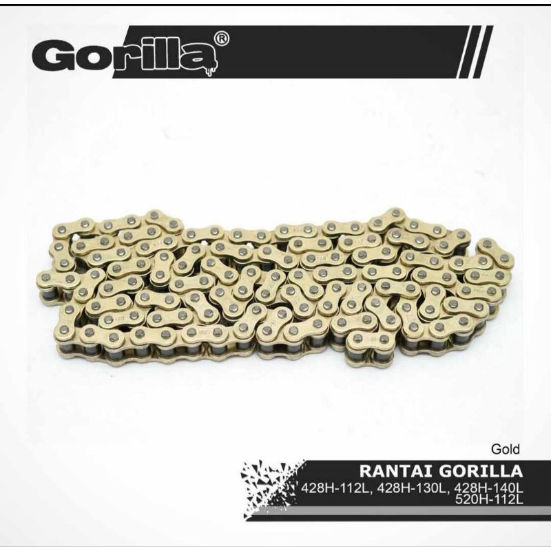 rantai rante gold 428 H 130 L merk gorilla rantai gorila gold rantai gear gold gorilla rantai emas g