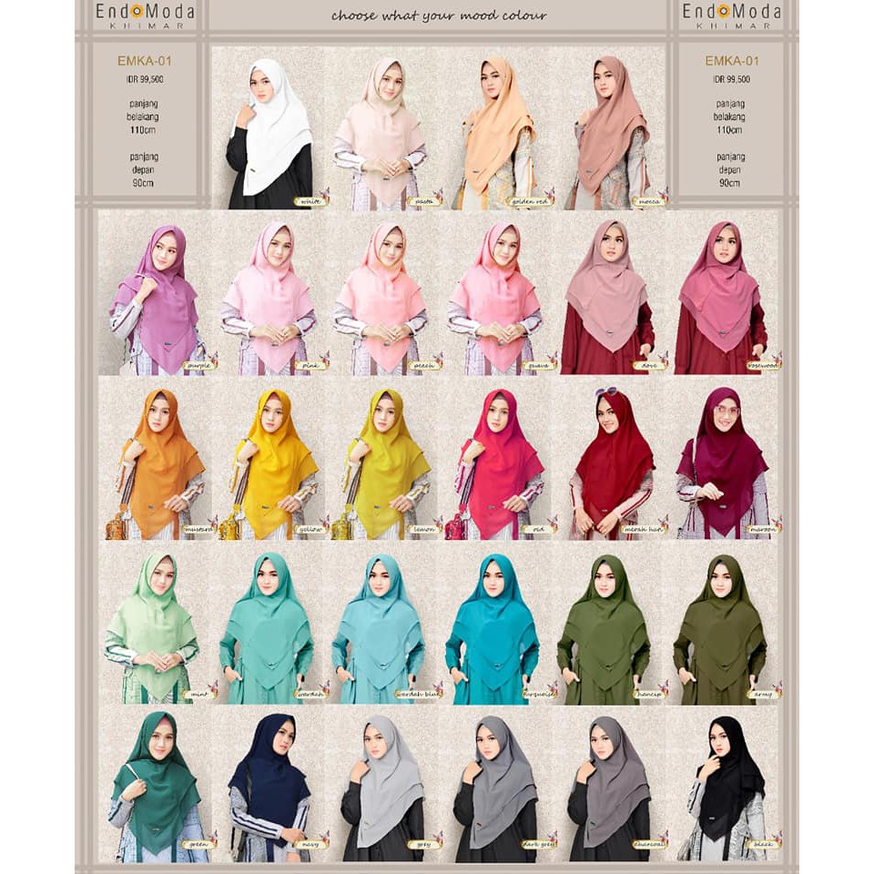 Endomoda: Jilbab Khimar Emka 01-1