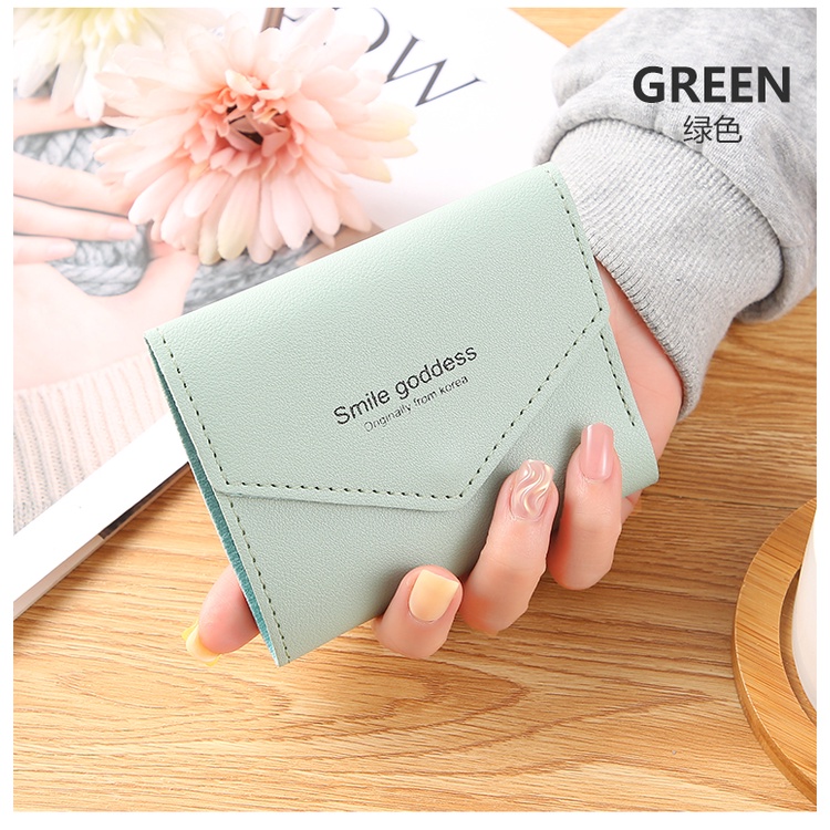 ☛KD☚Dompet  Lipat A16 DOMPET cewek Dompet Fashion Dompet Wanita Impor-HIJAU ARMY