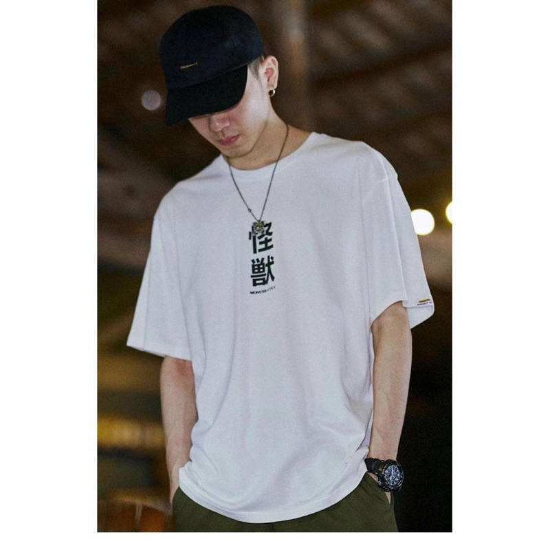 Kaos Jepang - Baju MANDARIN Logo Tengah Premium Pria Wanita Kaos Kata