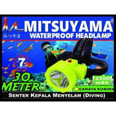 MS-212 Mitsuyama Head Lamp Senter Kepala Selam Kedalaman 30m / Waterproof Headlamp