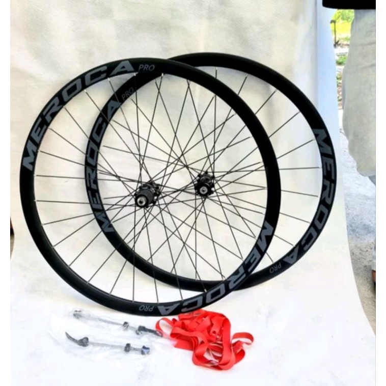 Meroca Wheelset 700C Disc Brake Wheel Set Sepeda Roadbike 700 C
