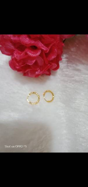 Anting hoop baby gold xuping 24k