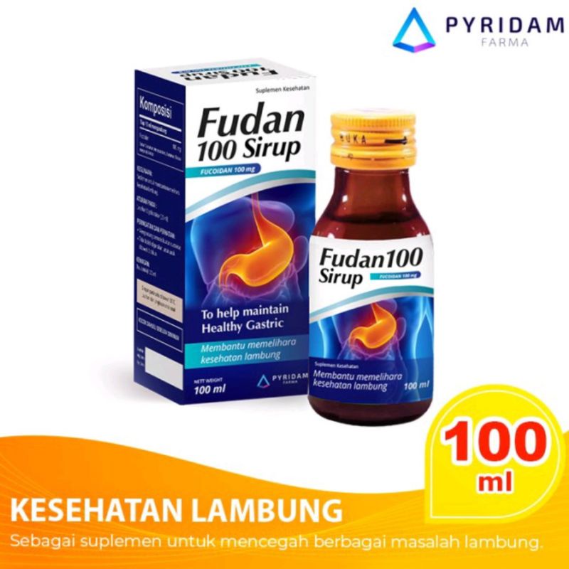 ORIGINAL Fudan 100 Sirup Fucoidan Bantu Memelihara Kesehatan Lambung 100 ml