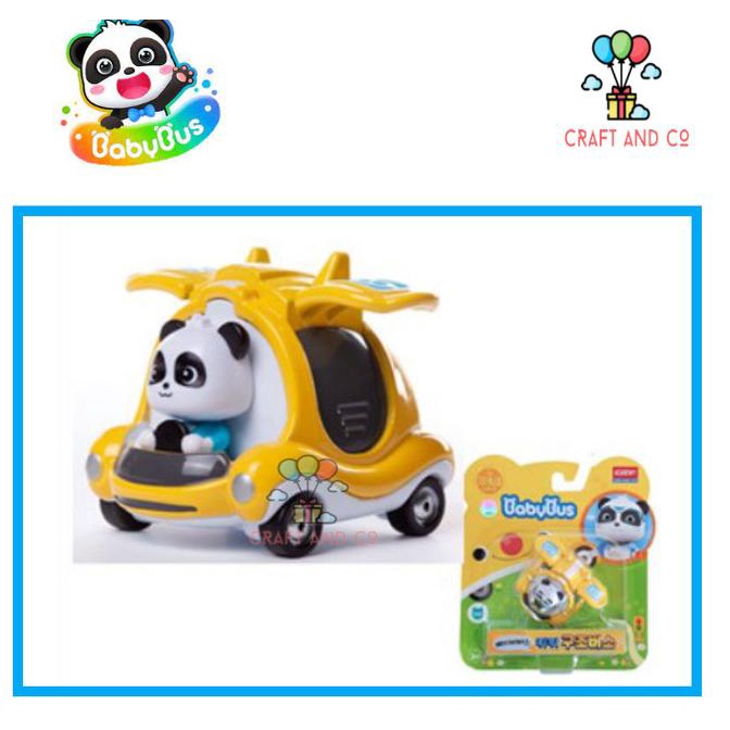 Mainan Babybus Die cast Mobil Miumiu Kiki Momo Ambulance Police Car