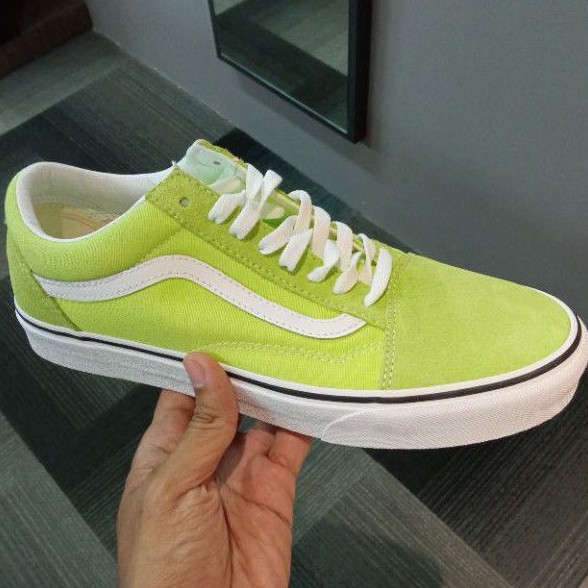 vans old skool sharp green