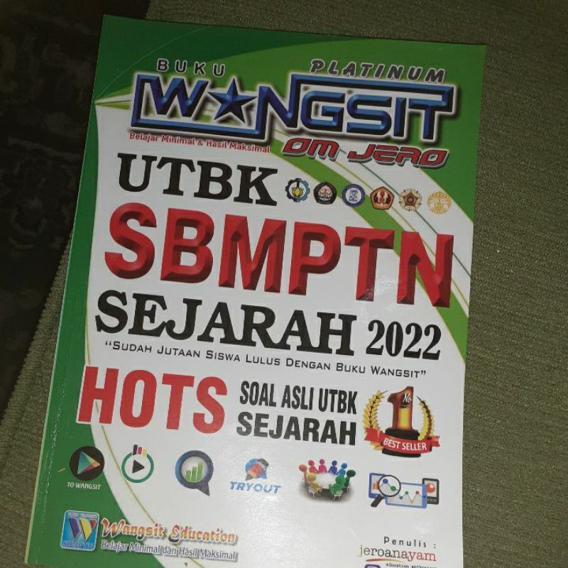 Preloved Buku Wangsit Om Jero Platinum UTBK SBMPTN sejarah tahun 2022