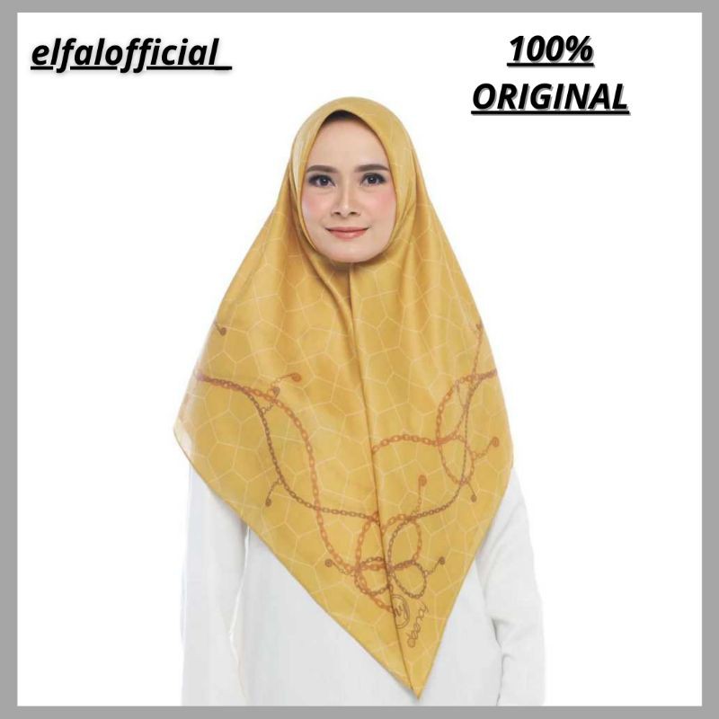 Kerudung Hijab Jilbab Deenay CHAIN MUSTARD SCARF