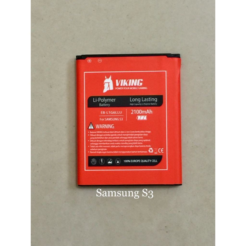 Baterai Viking 2100mAh Samsung Galaxy S3 i9300 Double POwer Battery