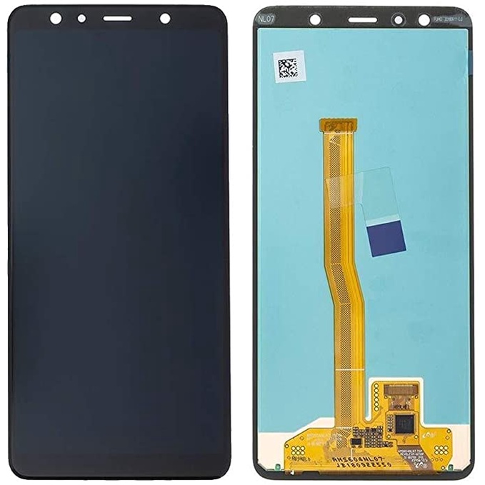 LCD SAMSUNG A750 / A7 2018 FULLSET + TOUCHSCREEN BLACK ORIGINAL OLED2 CONTRAST