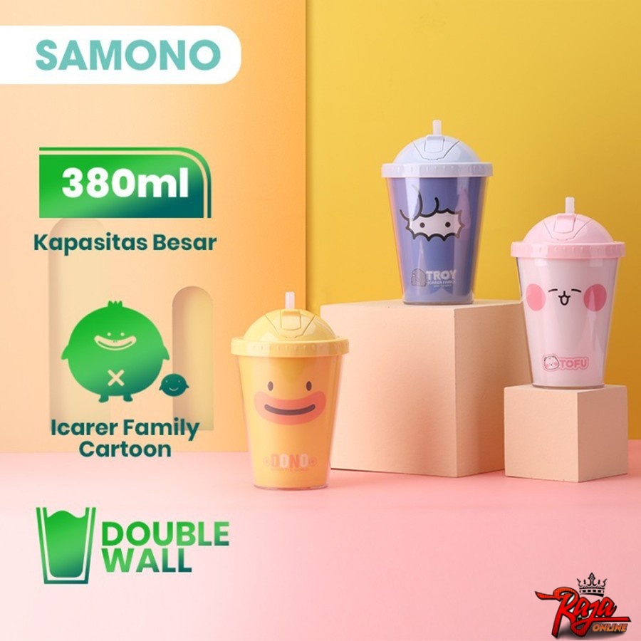 SC003 - ORI Botol Minum Anak 2 Lapis Wall Air Mancur Samono