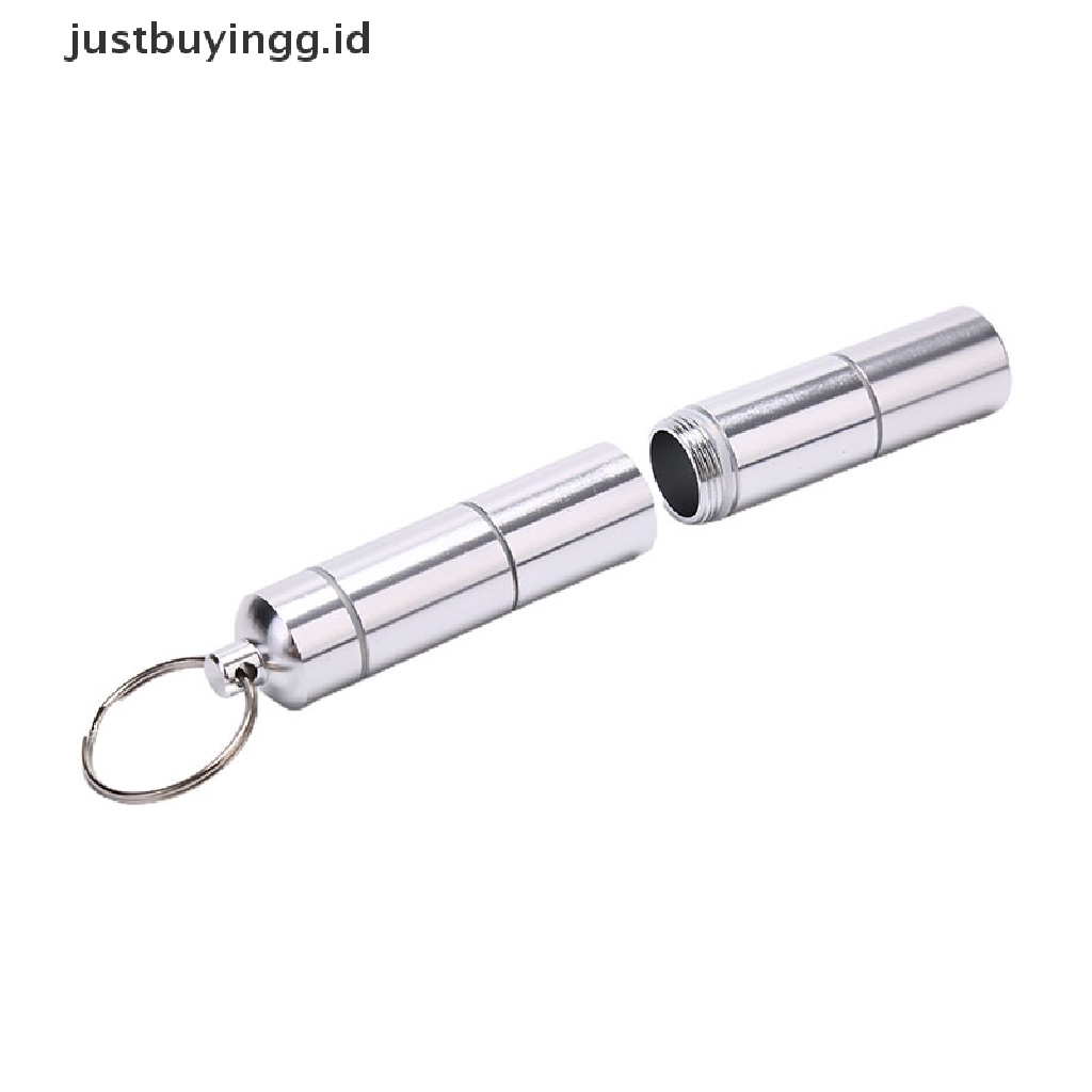 (Justbuyingg.Id) Gantungan Kunci Bentuk Kapsul 17mm Bahan Aluminum Anti Air