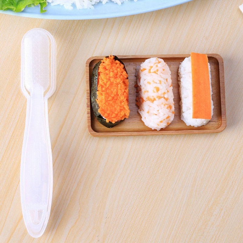 Cetakan Sushi / Bola Nasi / Bento Model Tekan Tangan Gaya Jepang Untuk Alat Dapur