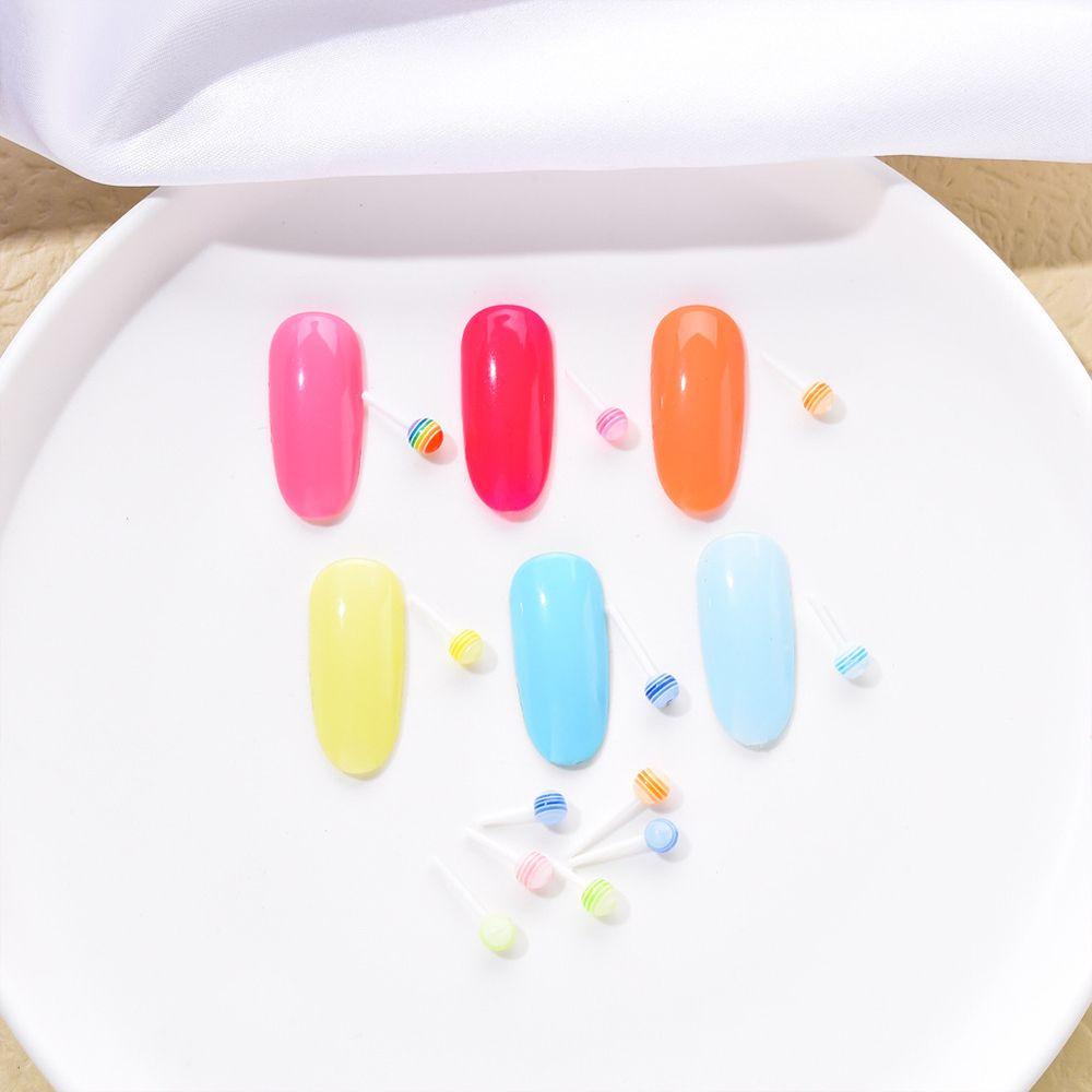 MXBEAUTY Nail Charms Lucu Desain Nail Art Mini Manicure Candy Perlengkapan Kuku Dekorasi Kuku