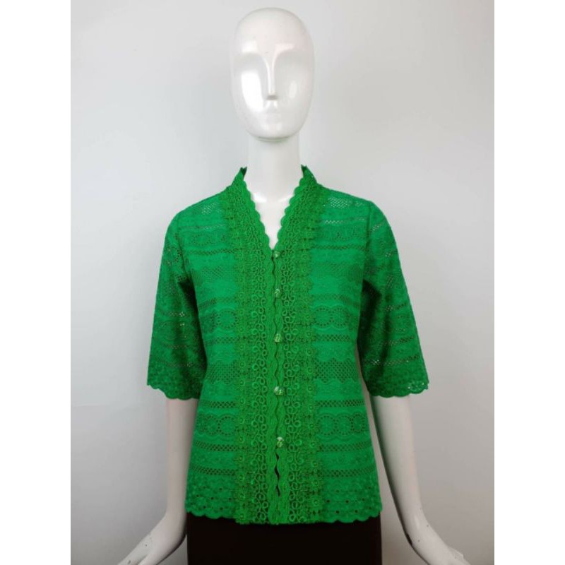 Kebaya pink butik lengan lurus