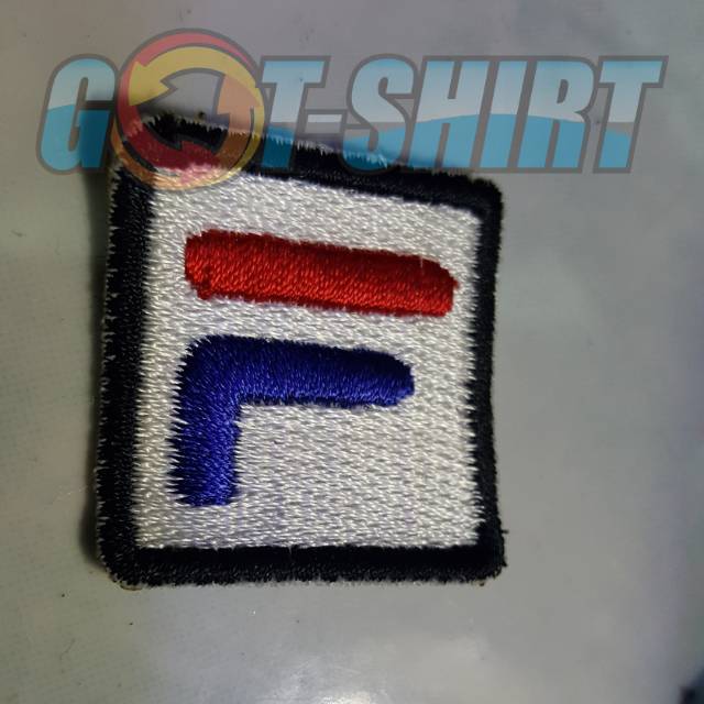 emblem patch bordir logo fila