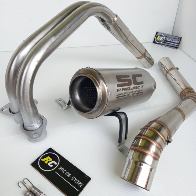 Knalpot SC PROJECT R25 - MT25 -Ninja250 Karbu - Ninja250fi - CBR250RR Knalpot SC PROJECT TITAN
