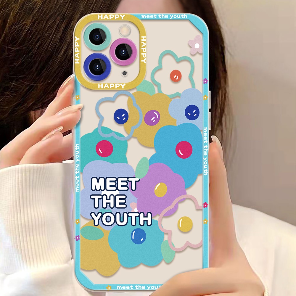 Casing TPU Samsung Galaxy A12 A13 A22 A73 A53 S22 A72 4G / 5G A52 A52S A32 A21S A71 A51 A50 A50S A30S S22 Ultra21 S30 Motif Smiley Feul