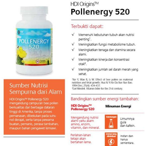 Pollenergy 520 isi 90 tablet - Original Produk .