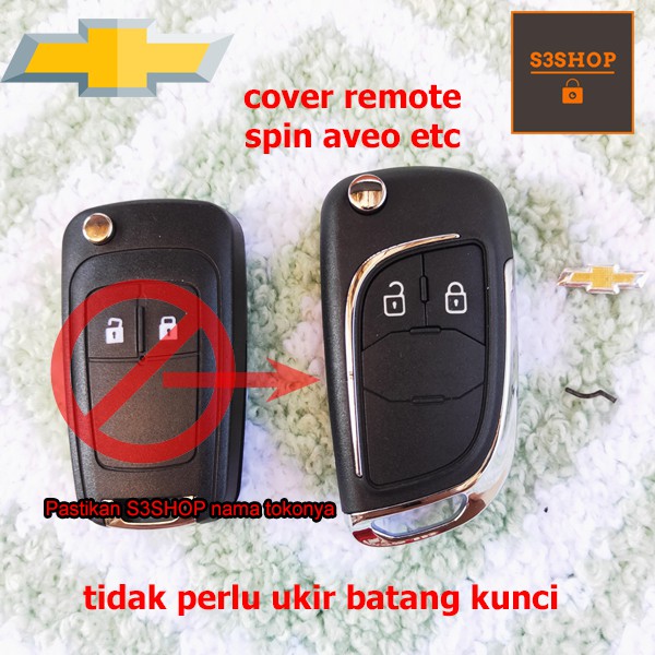 casing kunci modifikasii lipat flip key OEM chevrolet spin cruze aveo trax orlando