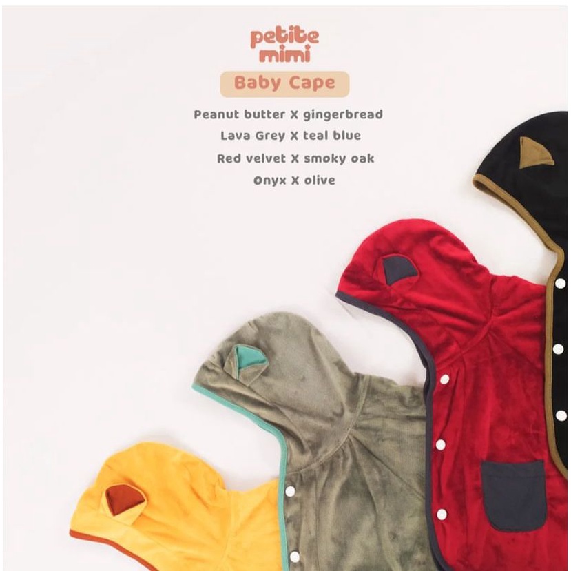 Petite mimi Baby Cape Selimut Jaket / Selimut Baby / Jaket Bayi