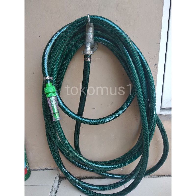 Selang Air Anti Lumut Anyaman Benang Hijau Diameter 5/8&quot; Per Meter