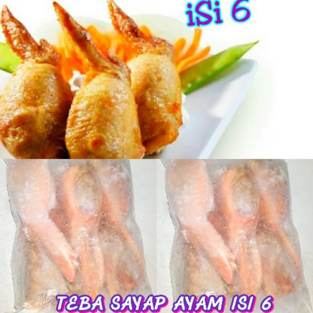 

Sayap ayam isi daging isi 6 pcs