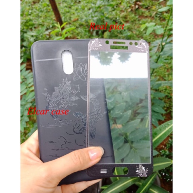 Silikon soft jelly case 360 cocose bonus tempered glass samsung galaxy j7 plus j7+ j7plus