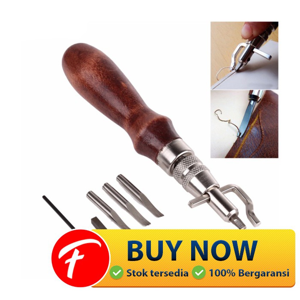 

Alat DIY Kulit 7 in 1 Leather Craft Stitching Sewing Tool Set - DK3001