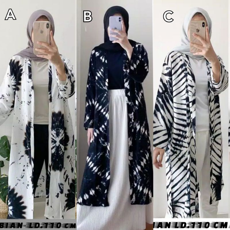 OUTER TYE DYE SHIBORI SABYAN CARDIGAN BALI