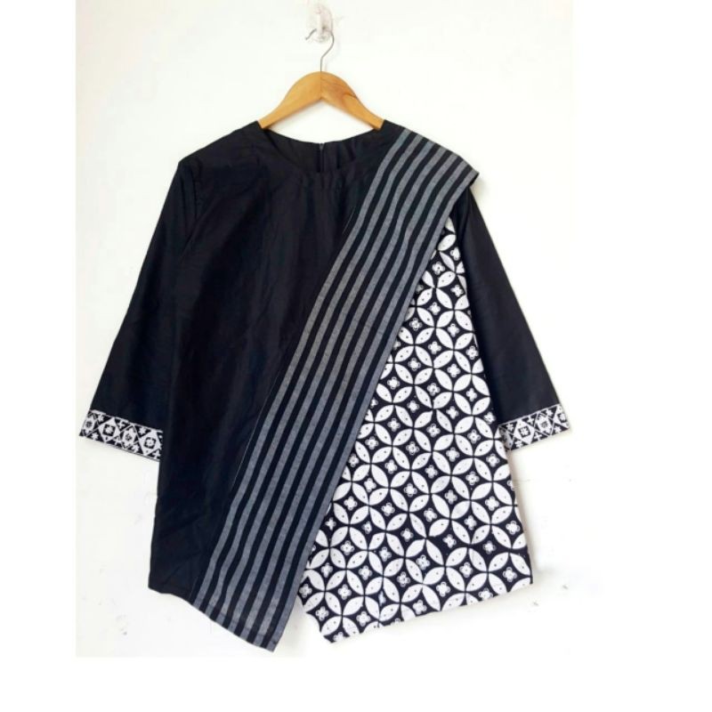 Atasan Lurik Blouse Alona Lurik Shopee Indonesia