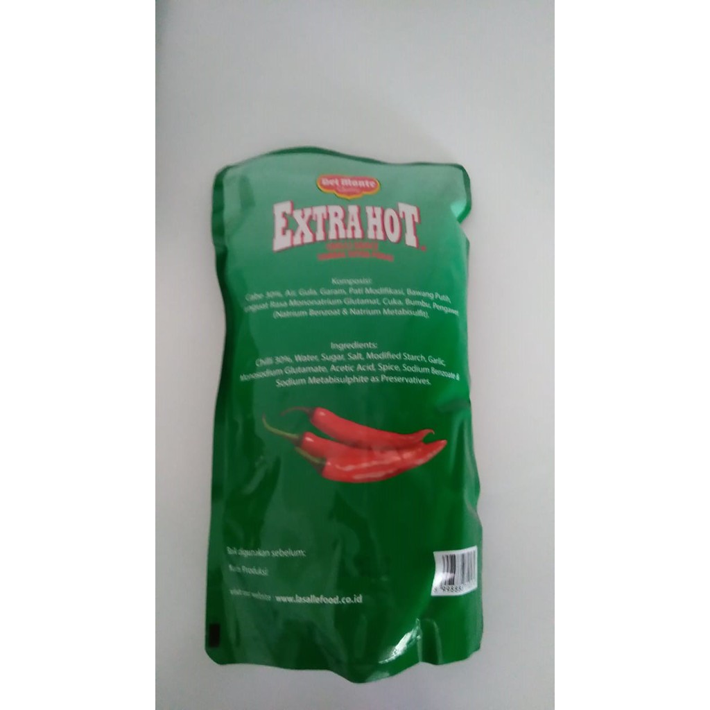 DELMONTE EXTRA HOT STANDING POUCH 1KG SAUS SAMBAL PEDAS DEL MONTE