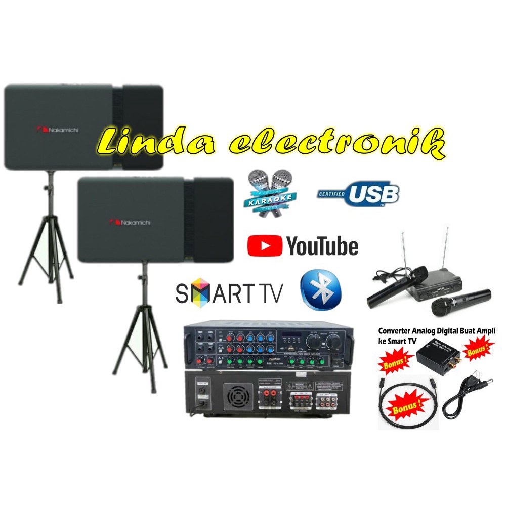 paket sound system nakamichi av110 10 inch original