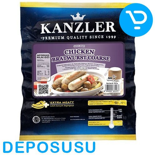 

Sosis KANZLER SAUSAGE 360gr All Varian