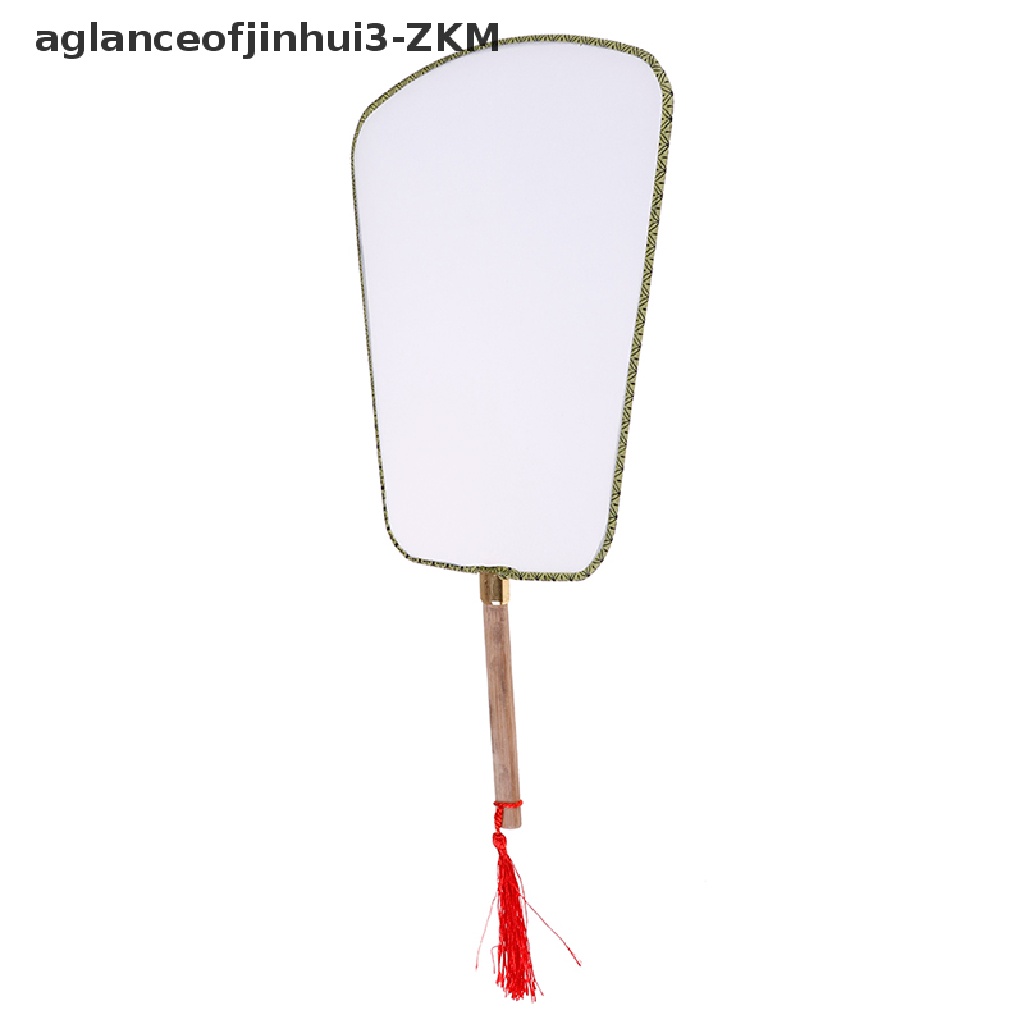 [AGID] White Elegant Hand Fan Gong fan blank children DIY art painted fan [zkm]