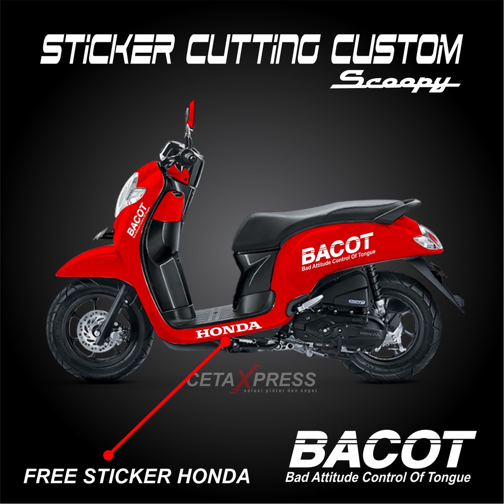 ( 9 DESAIN ) STICKER SCOOPY CUTTING