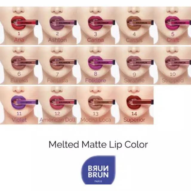 MELTED MATTE LIP COLOR BRUNBRUN set
