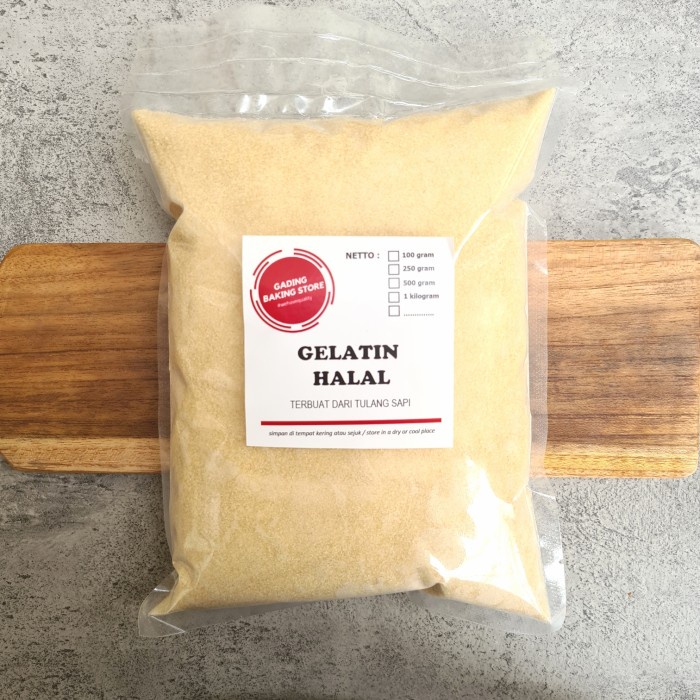 

Gelatin Bubuk Halal Premium Import 1 kilogram