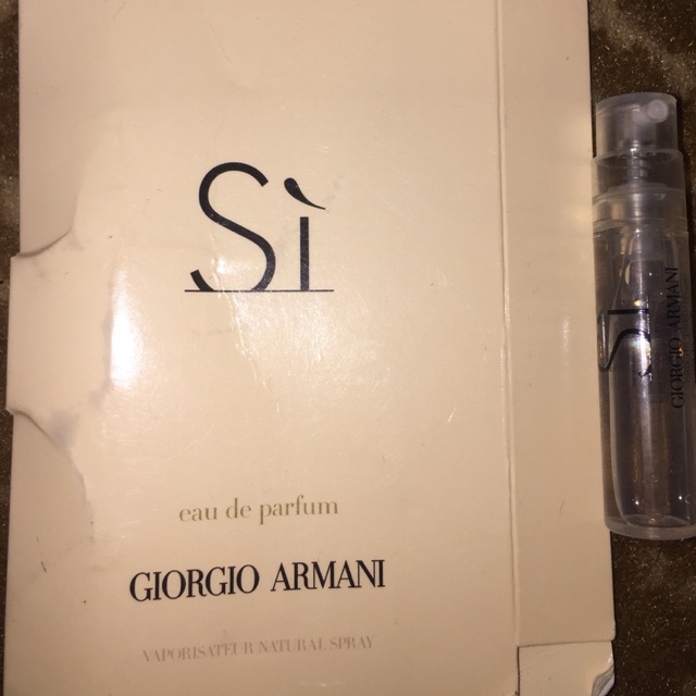 VIAL PERFUME EAU DE PARFUM EDP GIORGIO ARMANI SI