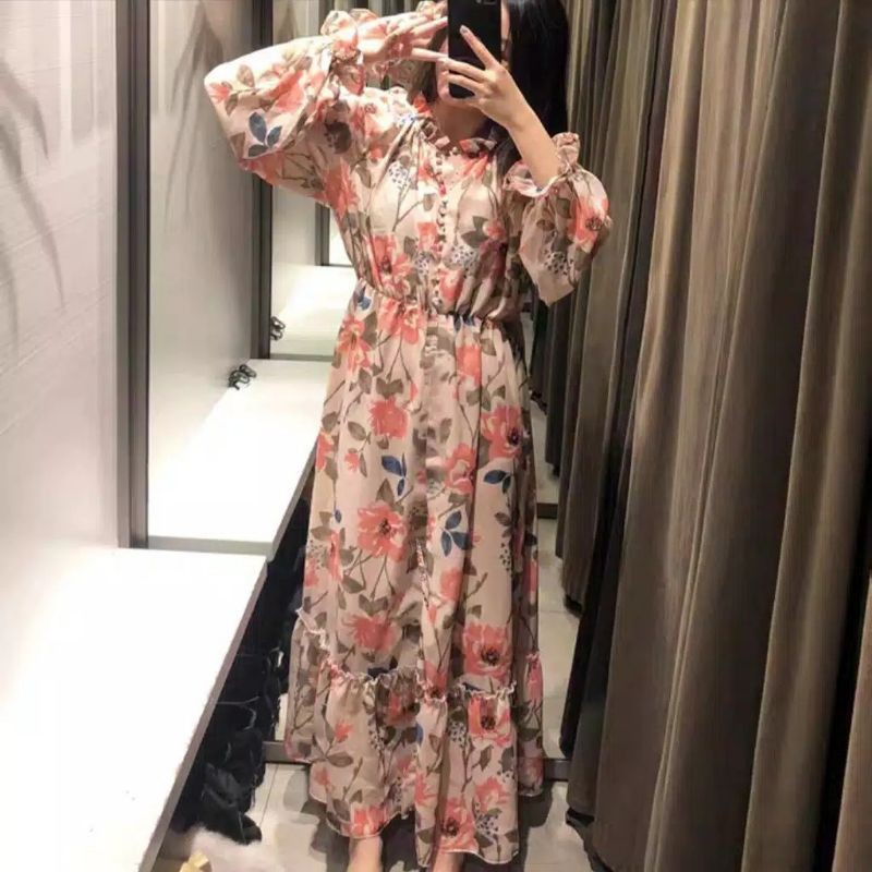 Sonia Maxi Dress Import 58870-Mocca