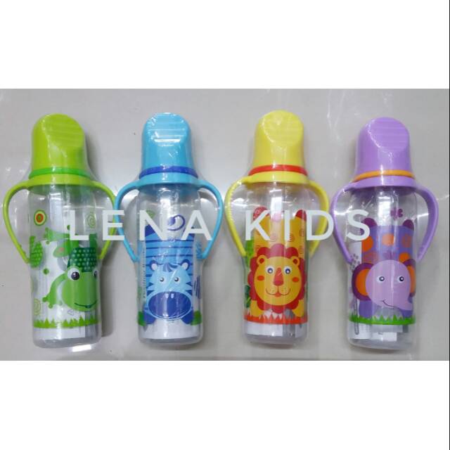 Botol susu baby safe 250ml botol susu pegangan botol susu karakter dot bayi