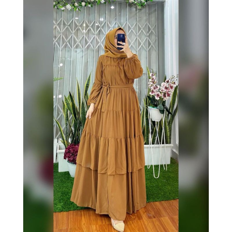 gamis ceruty babydoll sultan ghaisani
