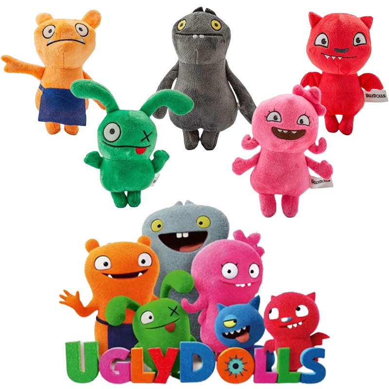 20cm Boneka Ugly Dolls Boneka Uglydolls Boneka Moxy Ugly Dog Ox Lucky Bat Wage Hadiah Birthday Gift Mainan anak