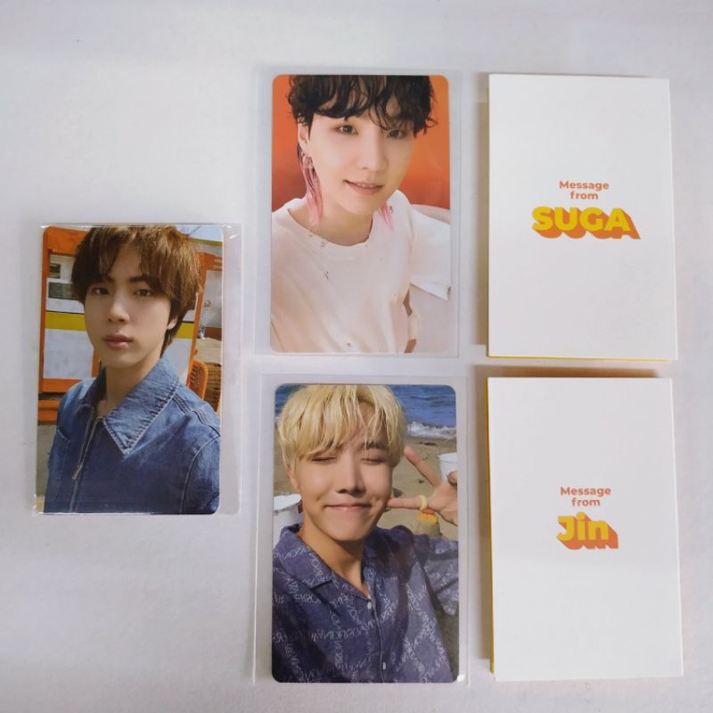 Bundle PC BTS Butter Photocard Message Card Cream Peaches  MC Jin Suga Jhope